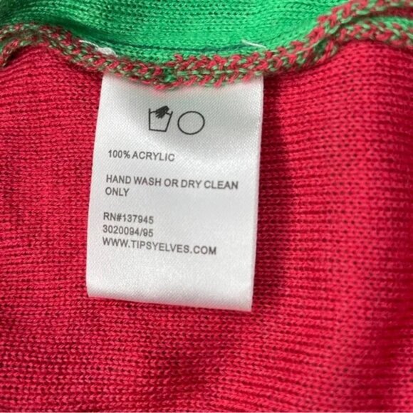 Tipsy Elves 🎄 Ugly Christmas Sweater | Size L | Rare Festive Knit, Party Ready - Picture 10 of 10